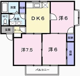 ハイツ渚の物件間取画像